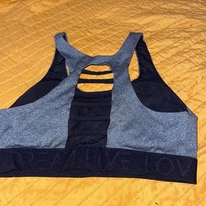 Grey sports bra size medium
